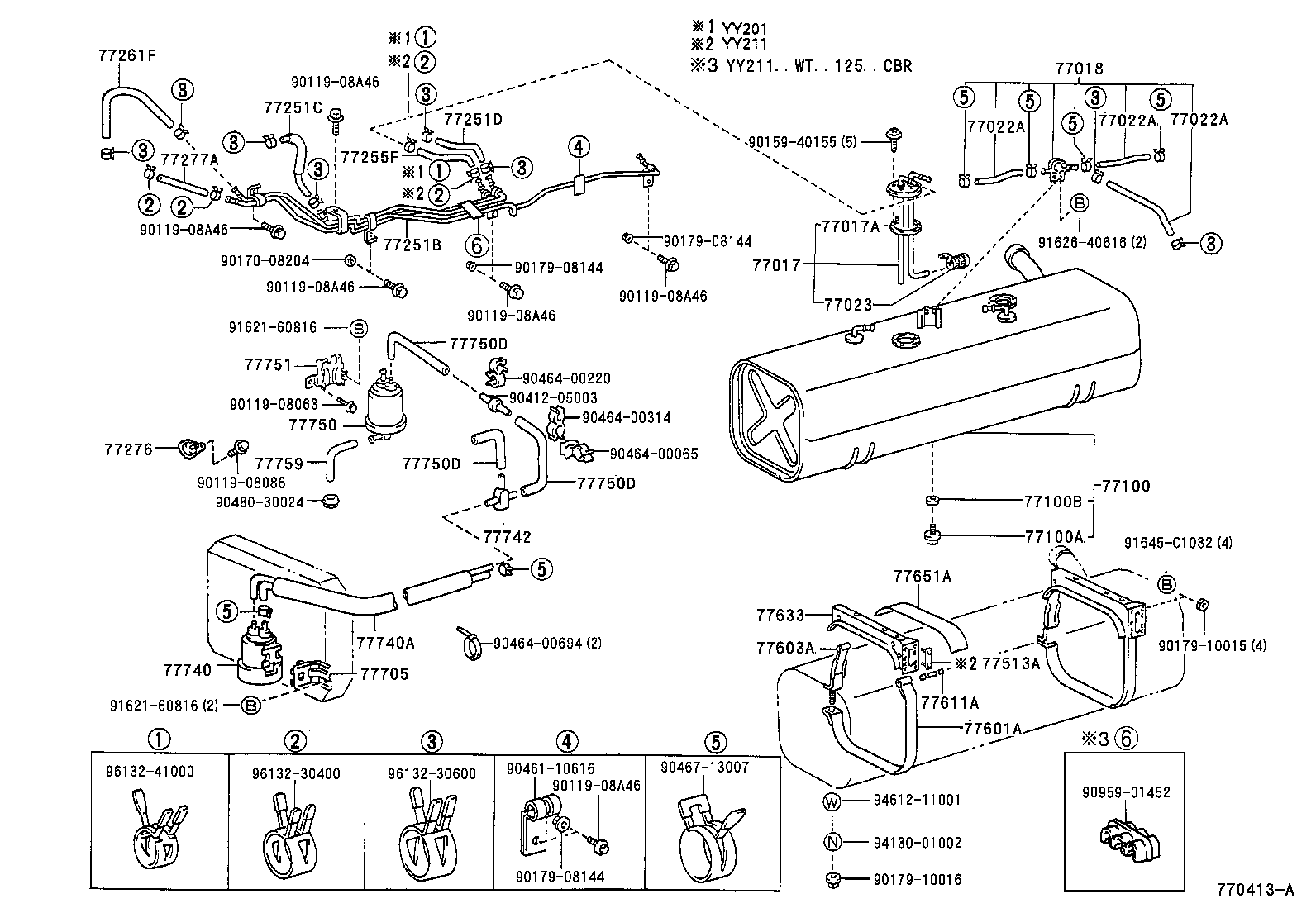  DYNA 150 TOYOACE G15 |  FUEL TANK TUBE