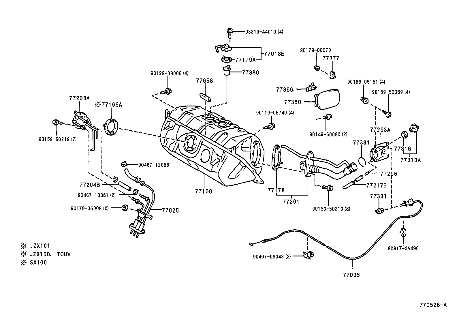  CHASER |  FUEL TANK TUBE