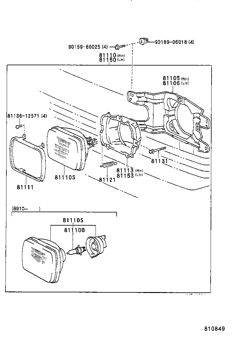  LITE TOWNACE TRUCK |  HEADLAMP