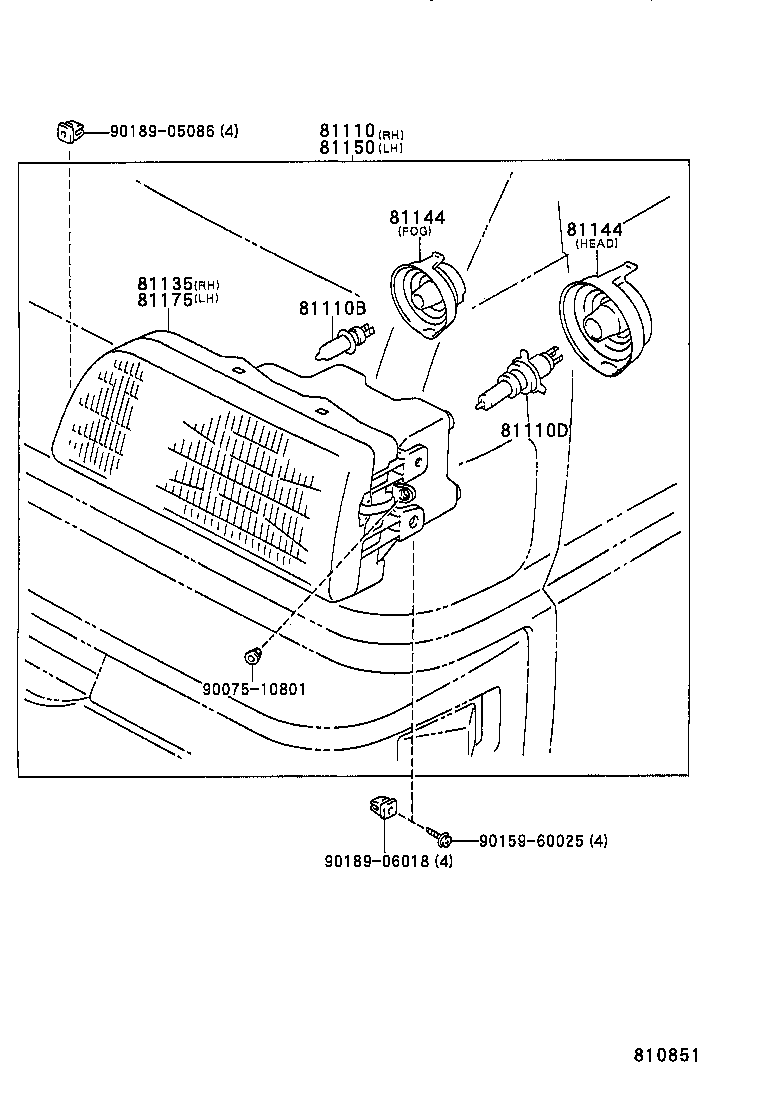  LITE TOWNACE TRUCK |  HEADLAMP