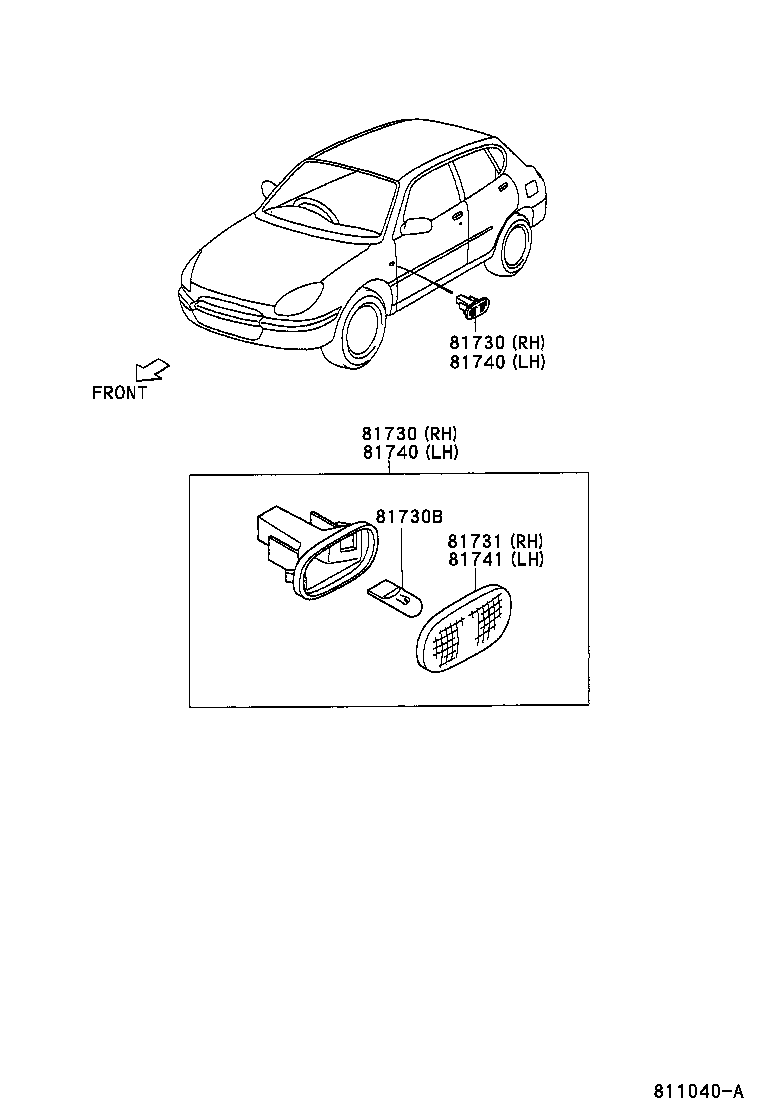  DUET |  SIDE TURN SIGNAL LAMP OUTER MIRROR LAMP