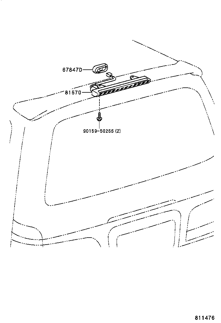  GRANVIA GRAND HIACE |  CENTER STOP LAMP
