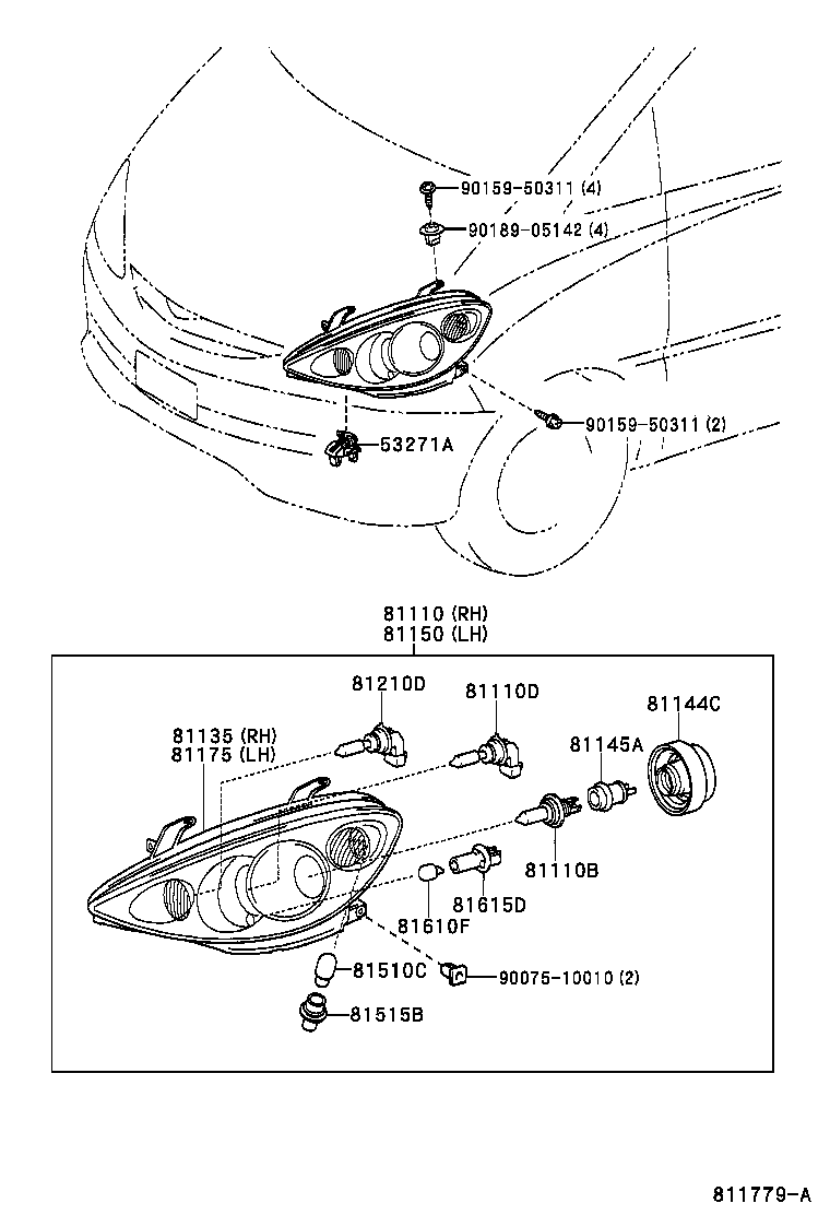  ESTIMA HYBRID |  HEADLAMP