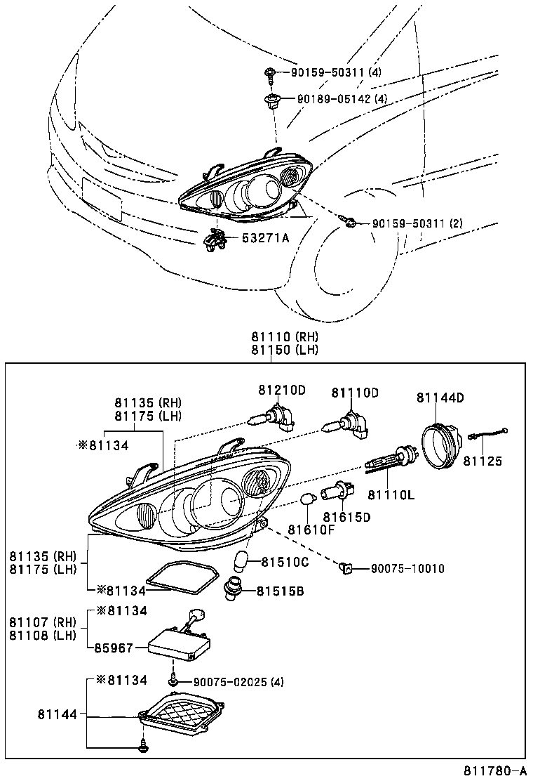 ESTIMA HYBRID |  HEADLAMP