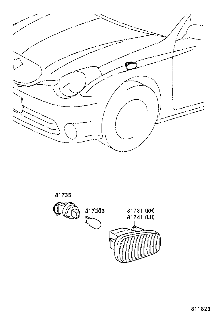  VEROSSA |  SIDE TURN SIGNAL LAMP OUTER MIRROR LAMP