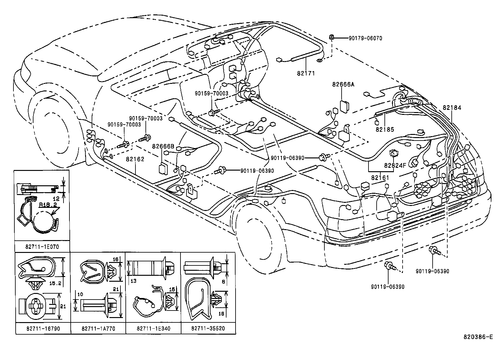  CAMRY GRACIA |  WIRING CLAMP