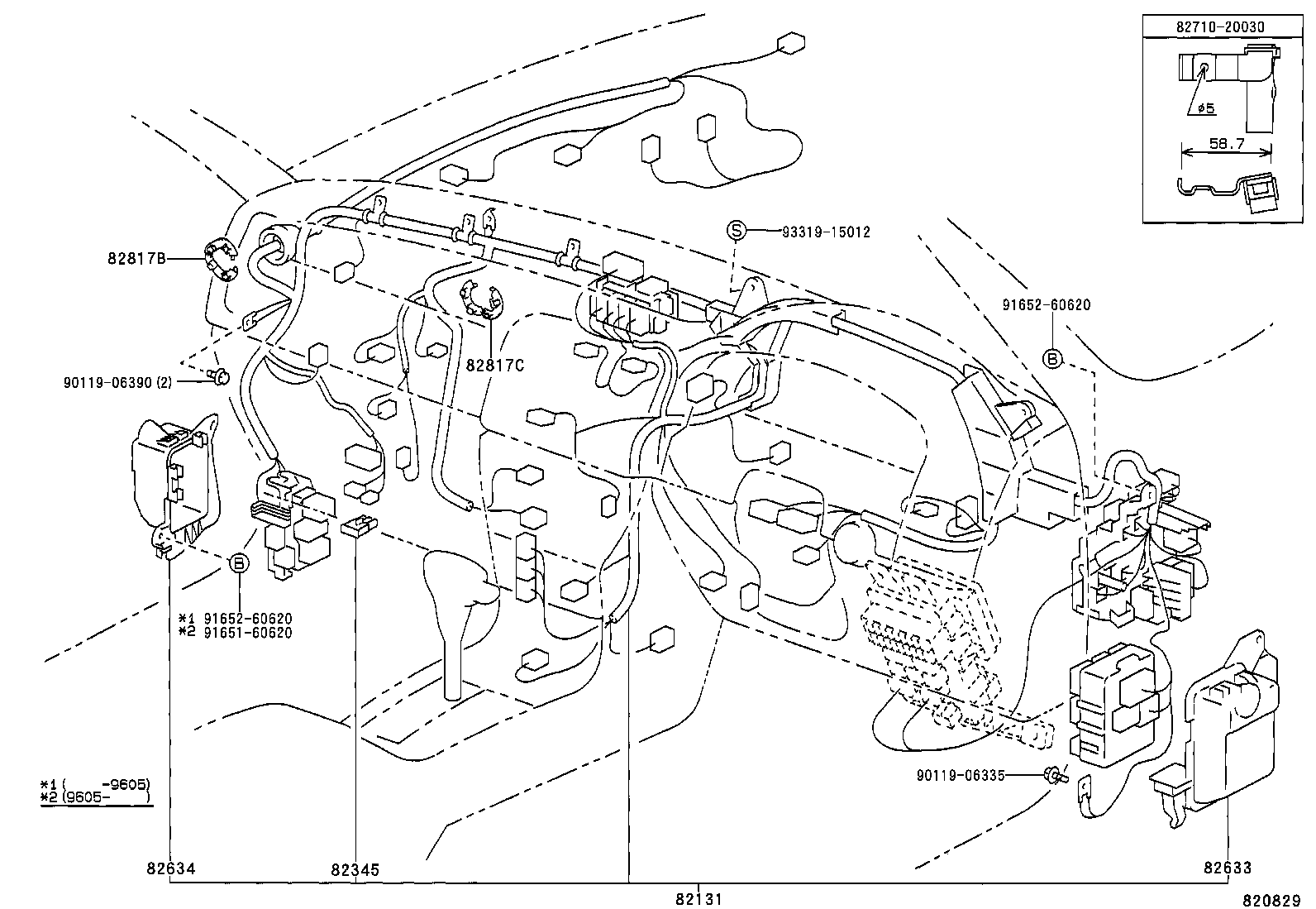  CAMRY VISTA |  WIRING CLAMP