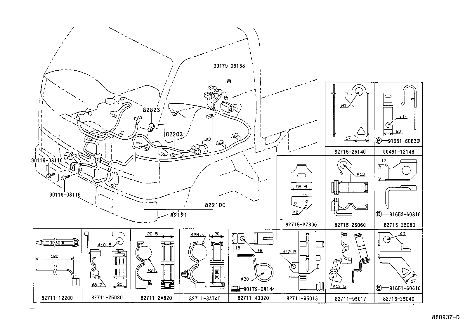  DYNA 150 TOYOACE G15 |  WIRING CLAMP