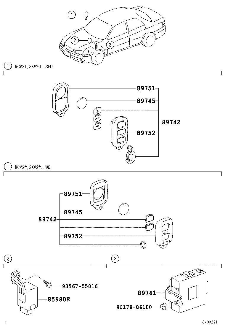  CAMRY GRACIA |  WIRELESS DOOR LOCK