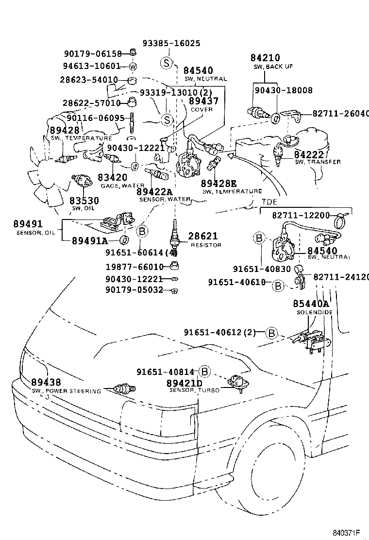  HIACE REGIUSACE |  SWITCH RELAY COMPUTER