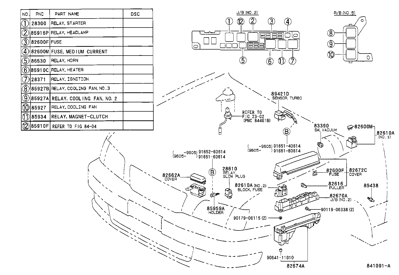  CAMRY VISTA |  SWITCH RELAY COMPUTER