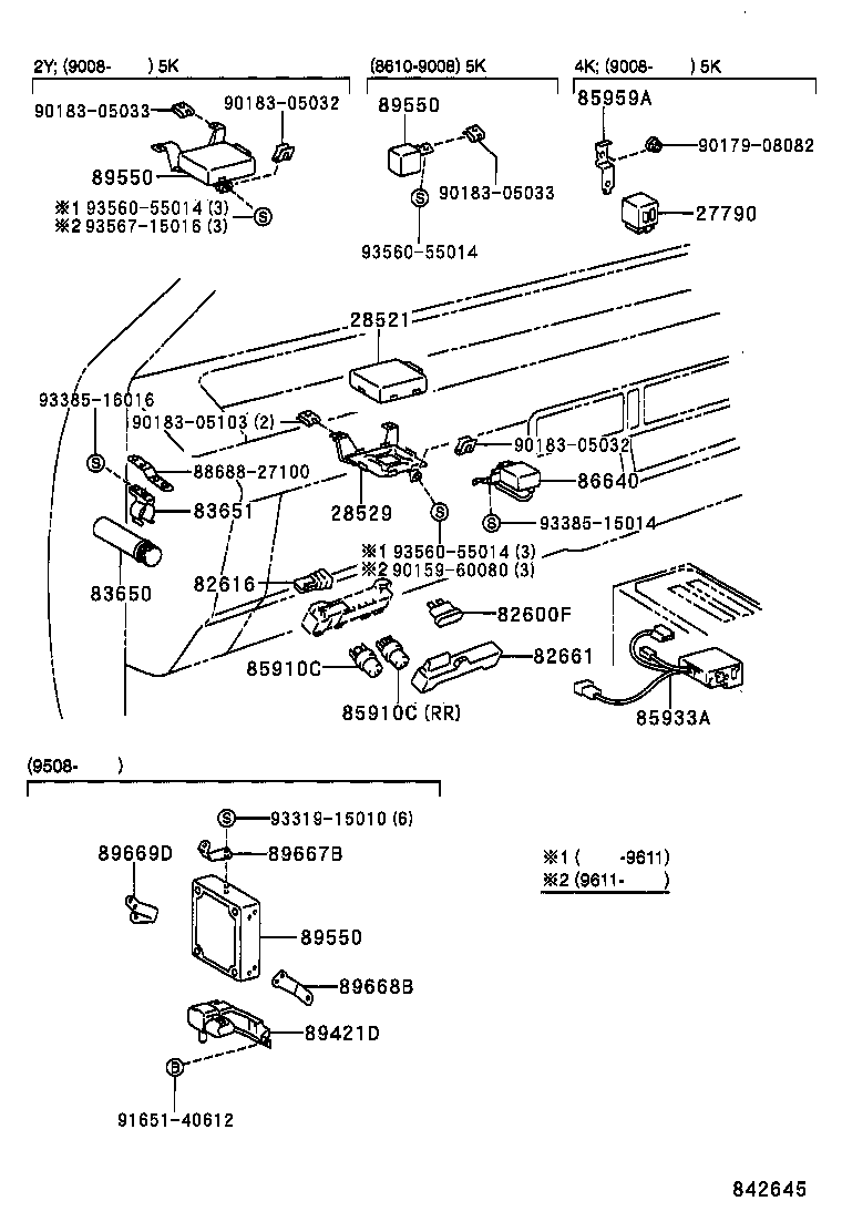  LITE TOWNACE TRUCK |  SWITCH RELAY COMPUTER