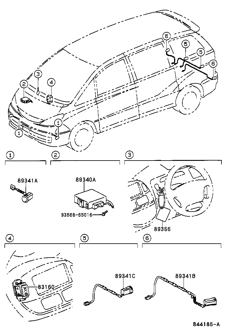  ESTIMA HYBRID |  CLEARANCE BACK SONAR