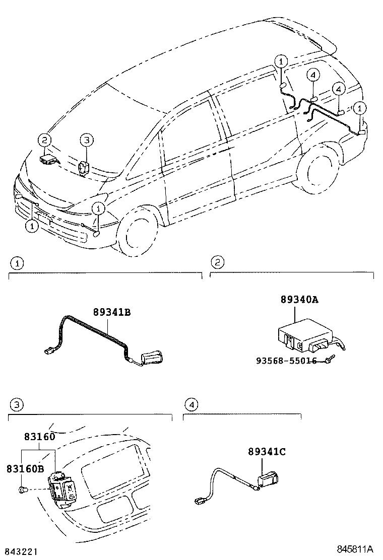  ESTIMA HYBRID |  CLEARANCE BACK SONAR