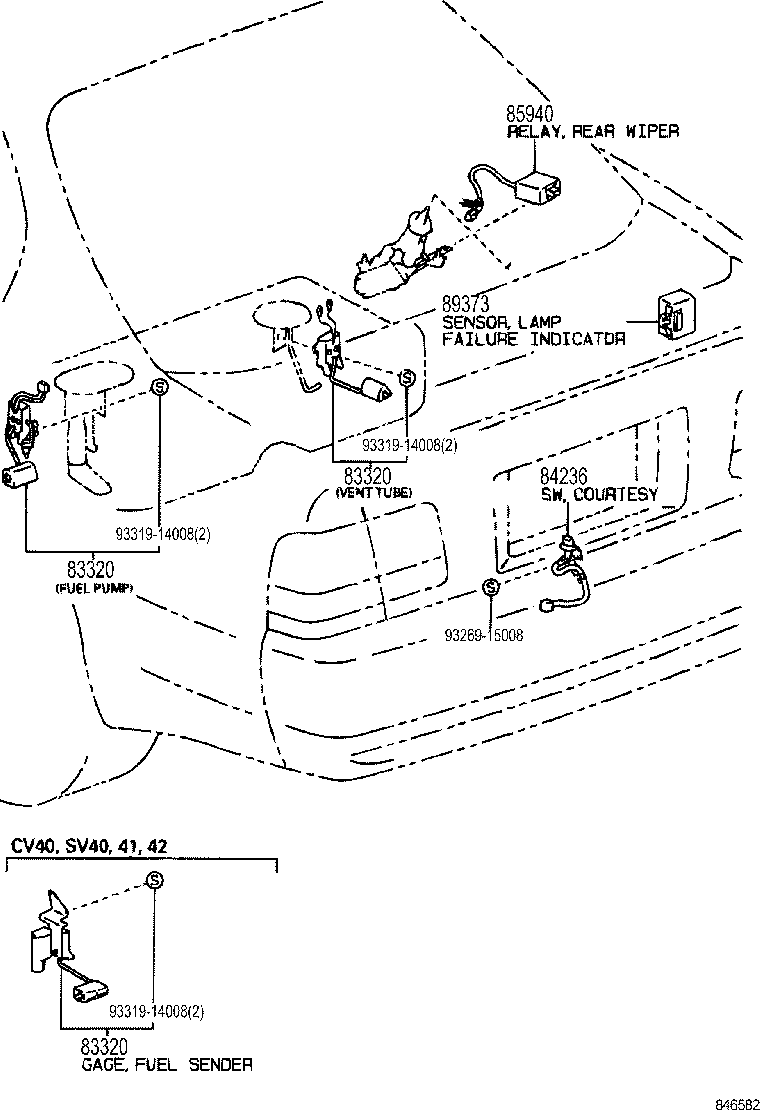  CAMRY VISTA |  SWITCH RELAY COMPUTER
