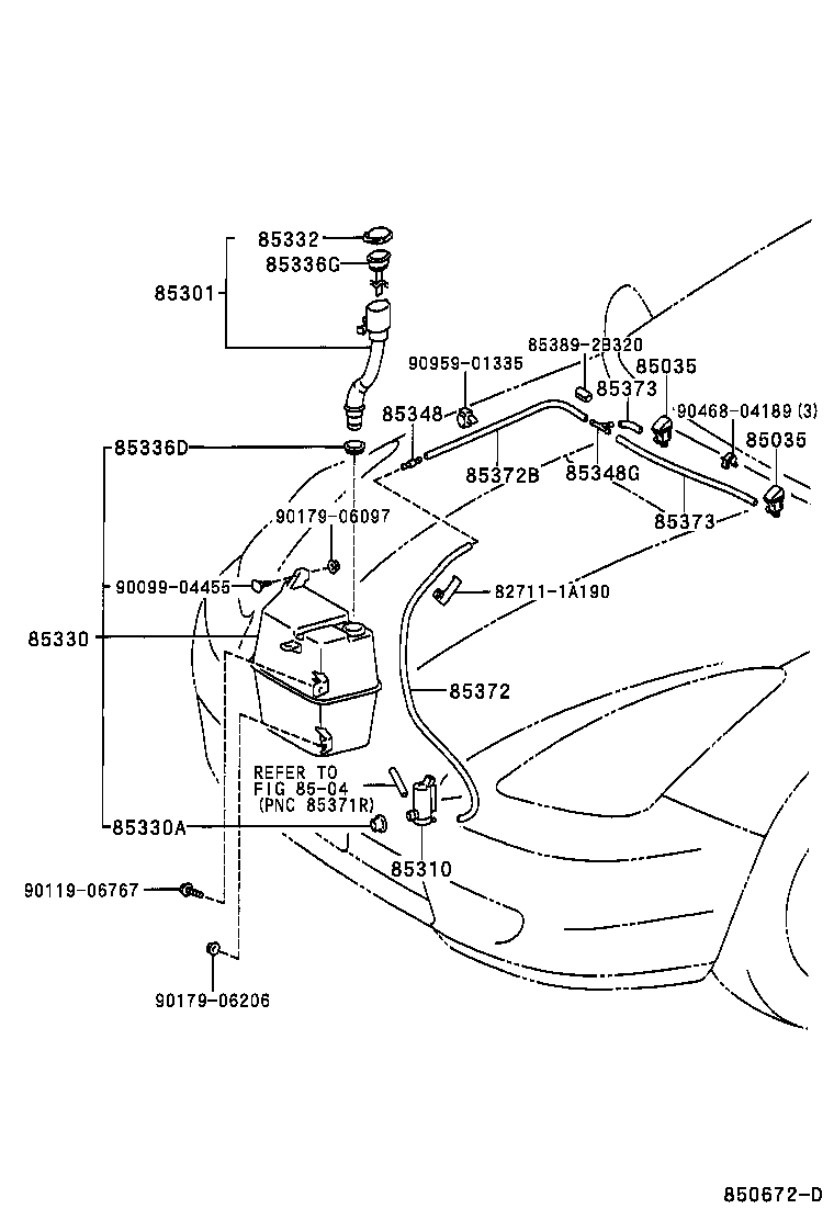  CELICA |  WINDSHIELD WASHER