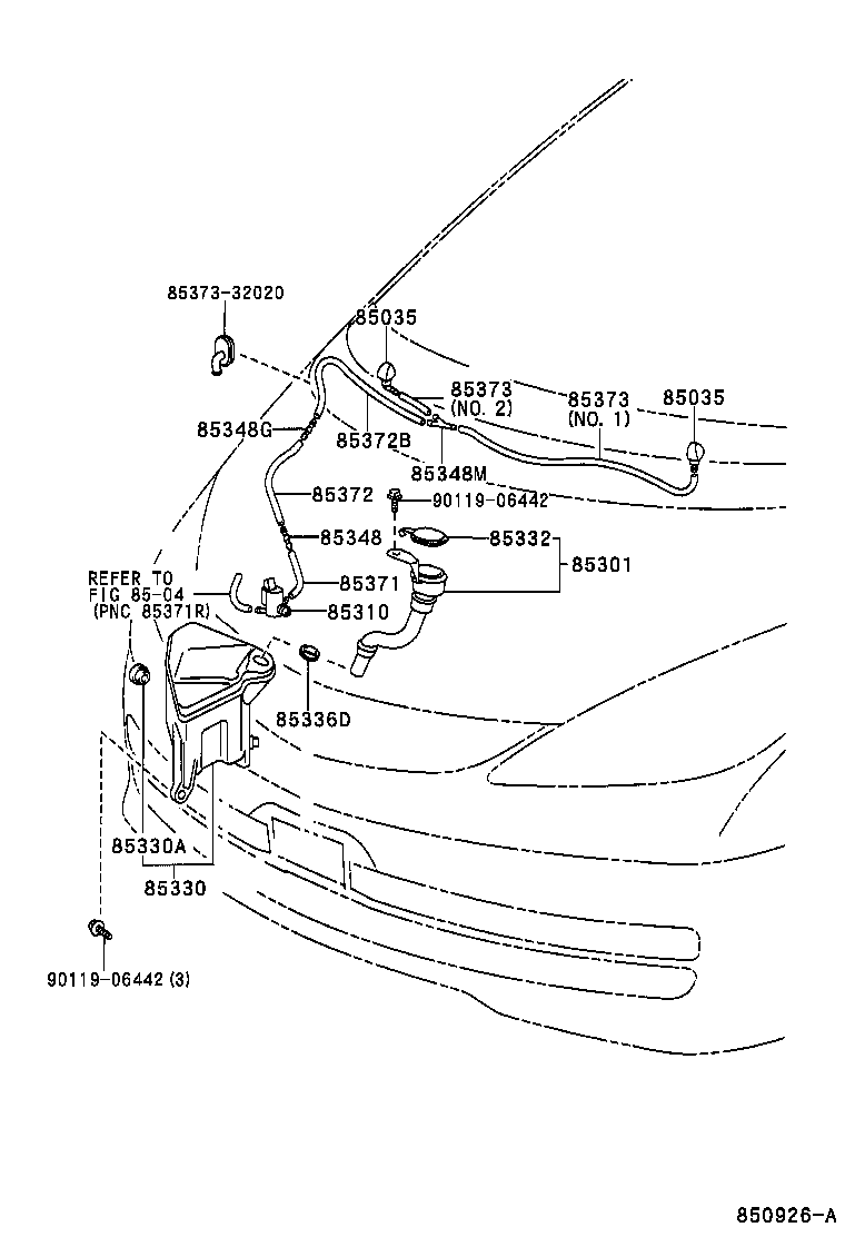  ESTIMA HYBRID |  WINDSHIELD WASHER