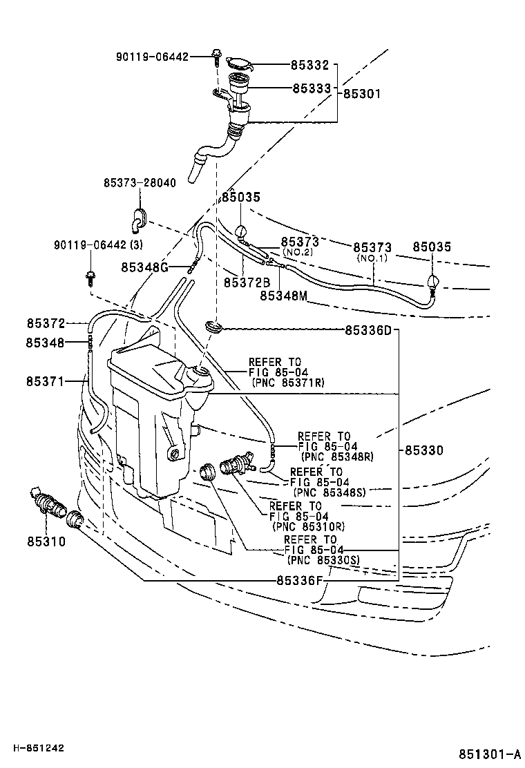  ESTIMA HYBRID |  WINDSHIELD WASHER