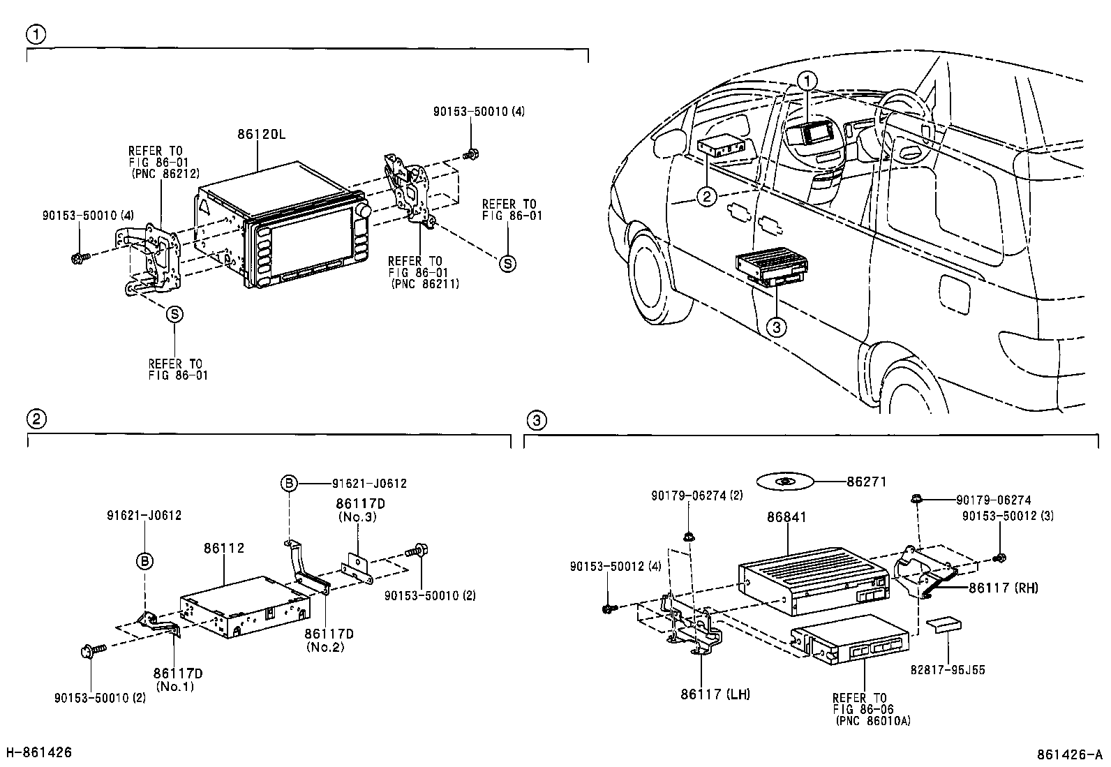  ESTIMA HYBRID |  NAVIGATION FRONT MONITOR DISPLAY
