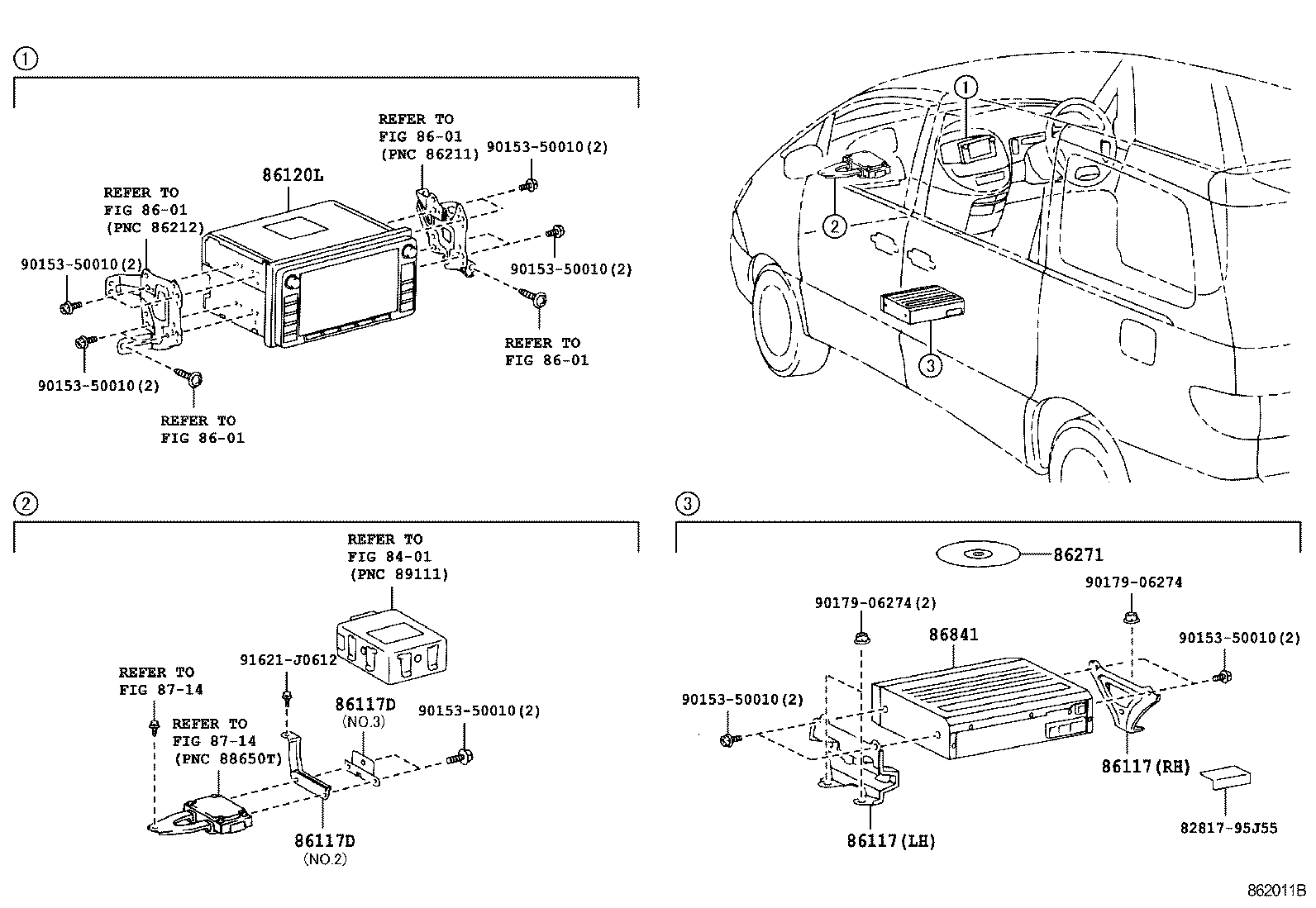  ESTIMA HYBRID |  NAVIGATION FRONT MONITOR DISPLAY