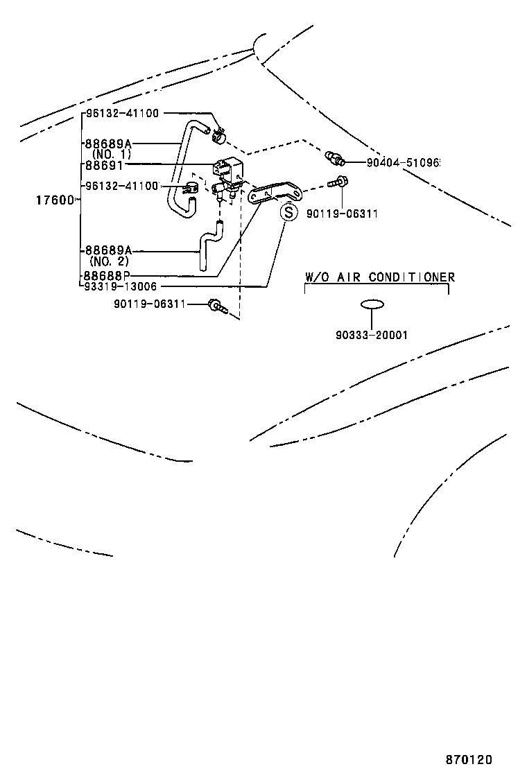  CELICA |  HEATING AIR CONDITIONING VACUUM PIPING