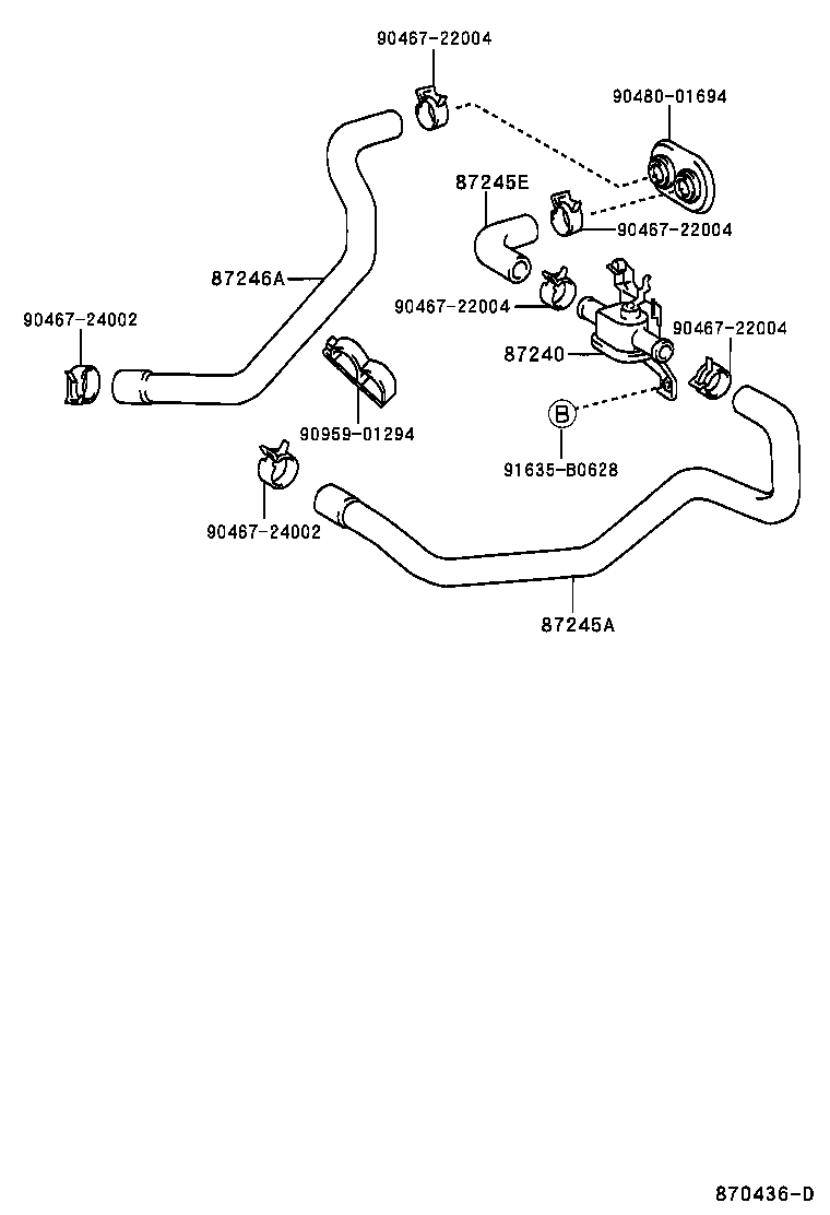  CAMRY GRACIA |  HEATING AIR CONDITIONING WATER PIPING