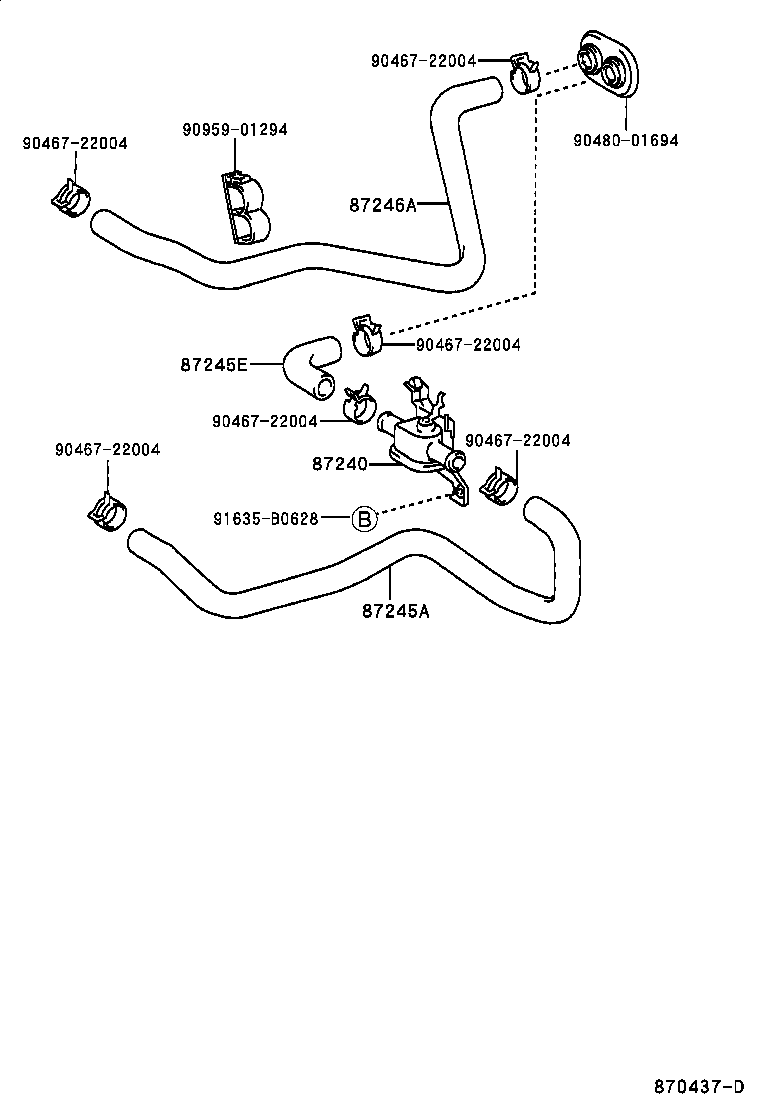  CAMRY GRACIA |  HEATING AIR CONDITIONING WATER PIPING