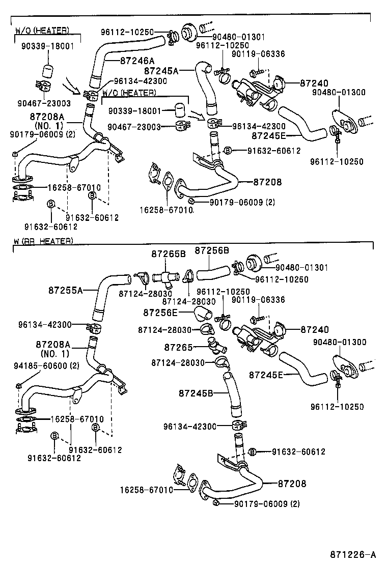 LAND CRUISER S T H T |  HEATING AIR CONDITIONING WATER PIPING