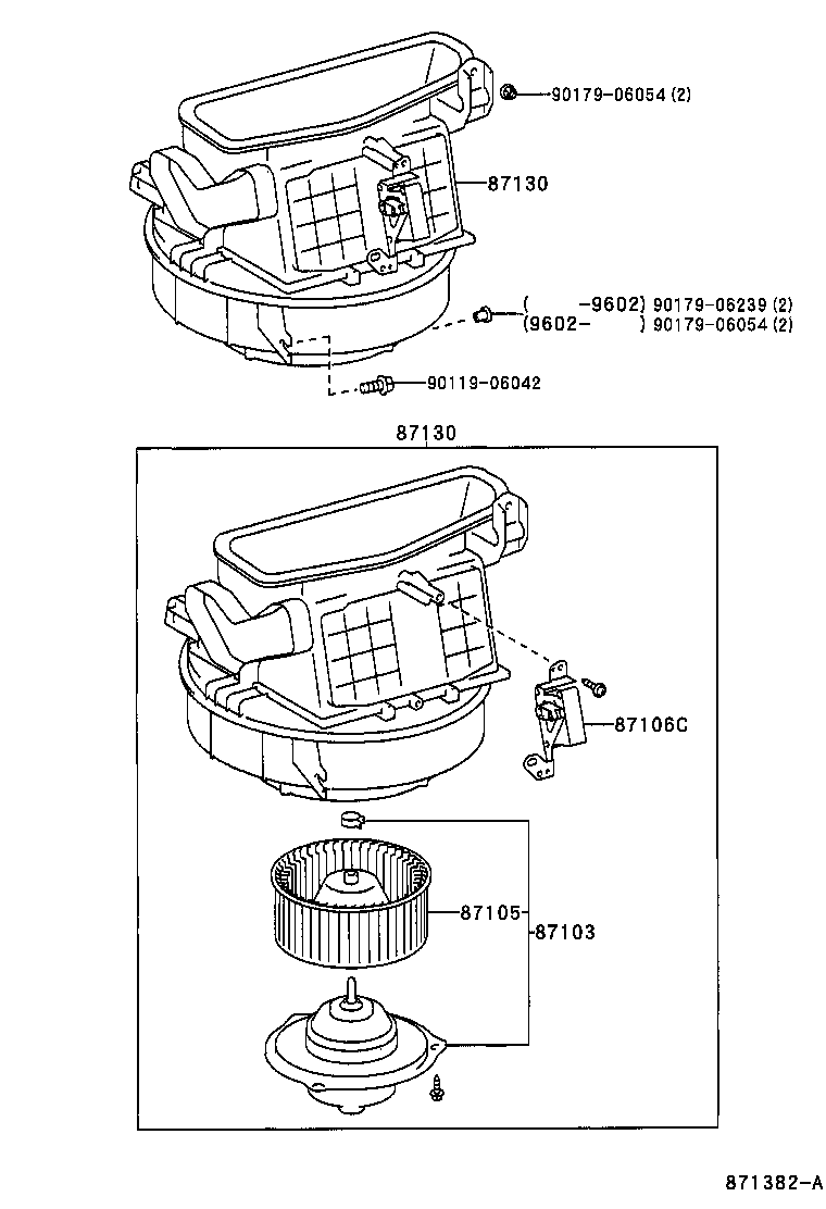 CAMRY VISTA |  HEATING AIR CONDITIONING HEATER UNIT BLOWER