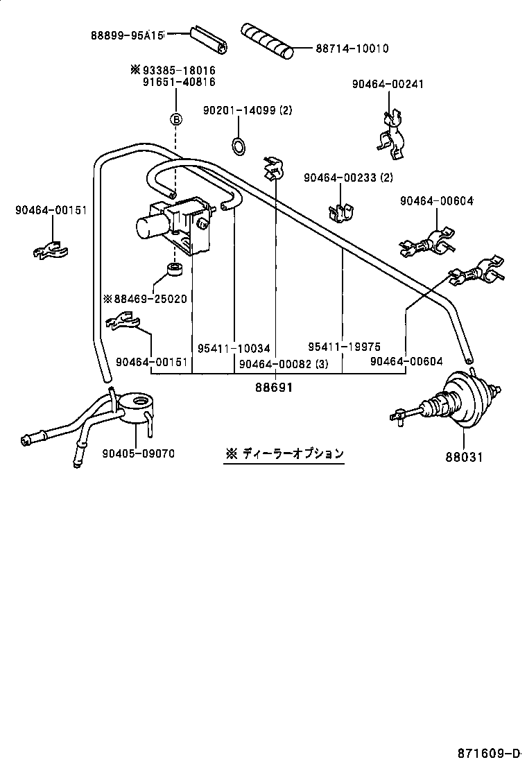 DYNA 150 TOYOACE G15 | HEATING AIR CONDITIONING VACUUM PIPING