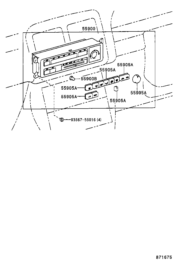  CAMRY VISTA |  HEATING AIR CONDITIONING CONTROL AIR DUCT