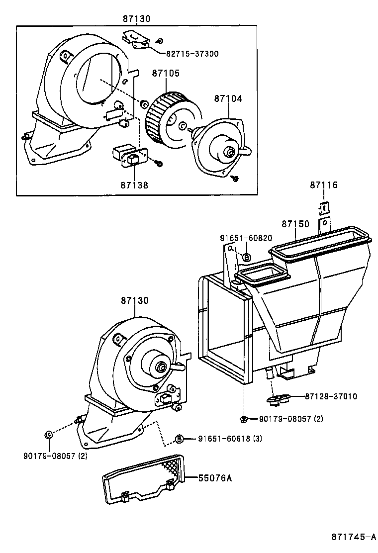  DYNA 150 TOYOACE G15 |  HEATING AIR CONDITIONING HEATER UNIT BLOWER