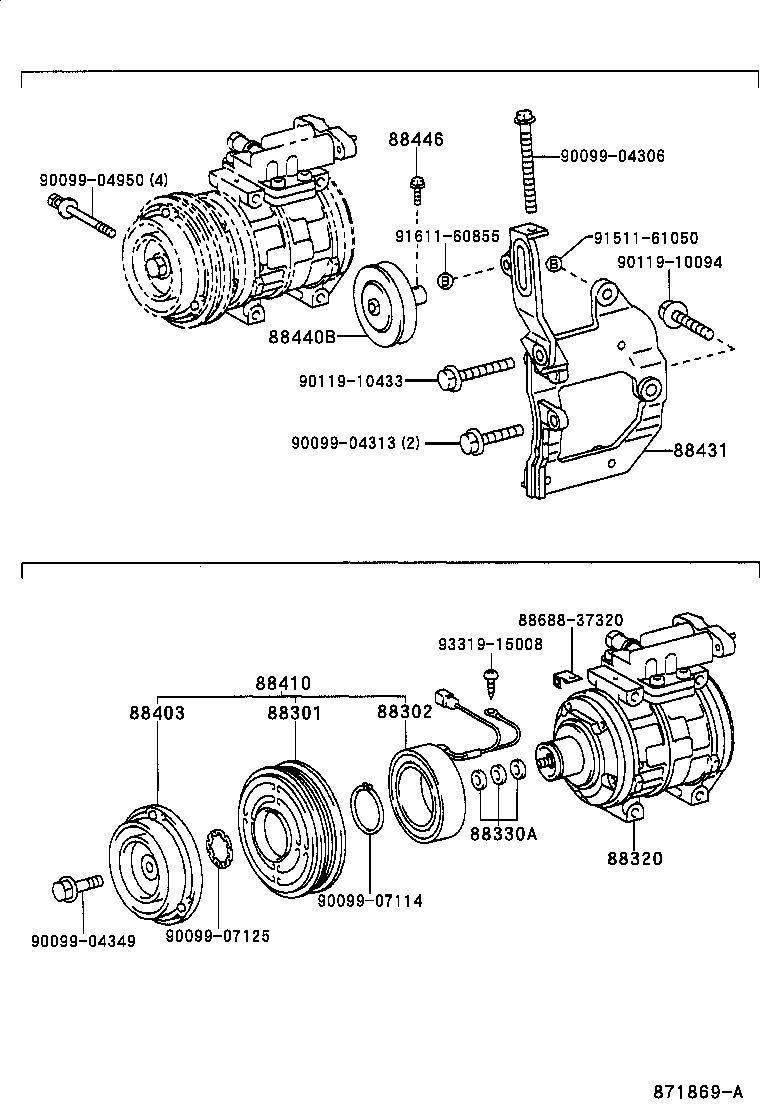  DYNA 200 TOYOACE G25 |  HEATING AIR CONDITIONING COMPRESSOR