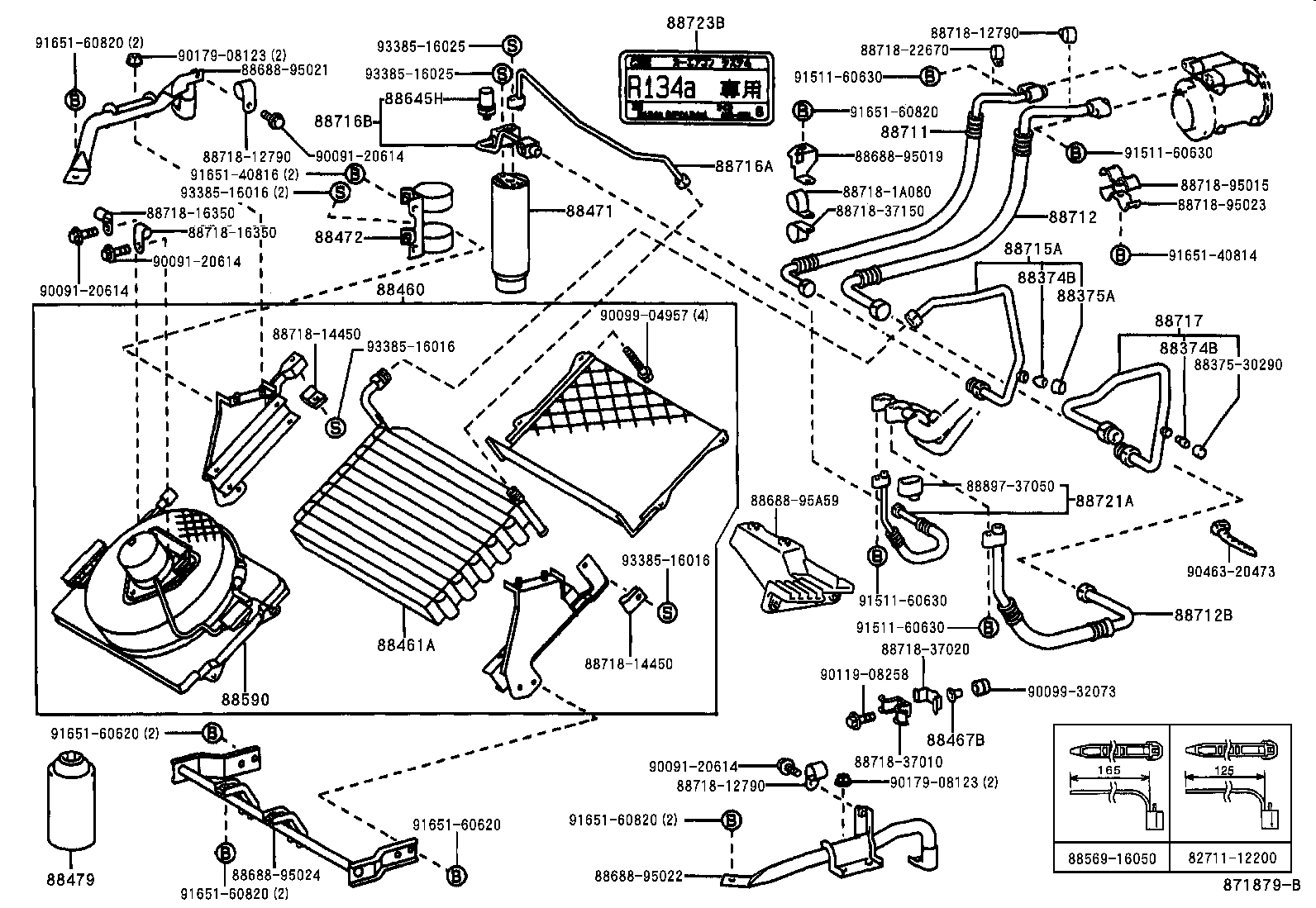  DYNA 150 TOYOACE G15 |  HEATING AIR CONDITIONING COOLER PIPING