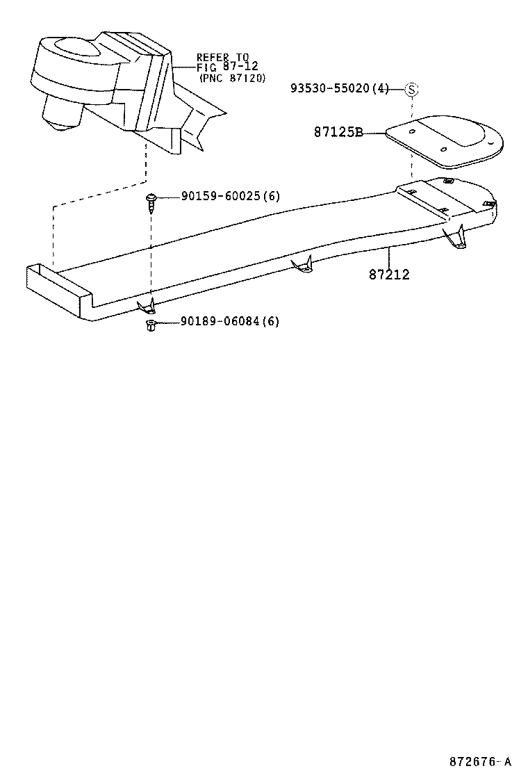  GRANVIA GRAND HIACE |  HEATING AIR CONDITIONING CONTROL AIR DUCT