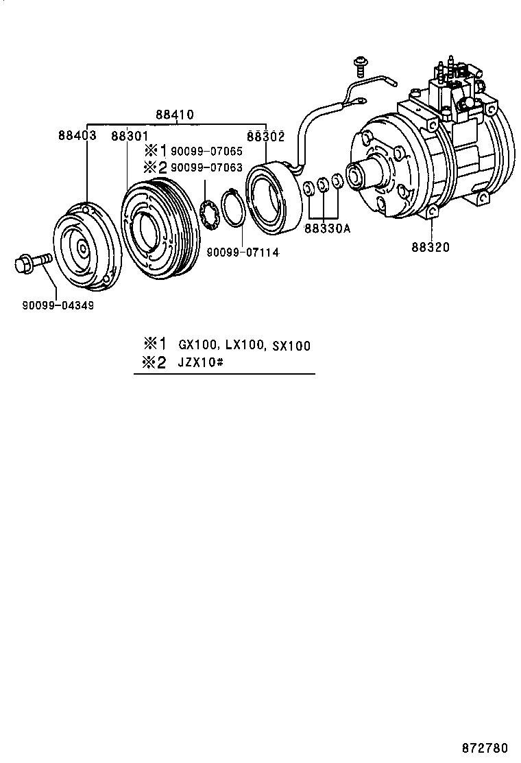  CHASER |  HEATING AIR CONDITIONING COMPRESSOR
