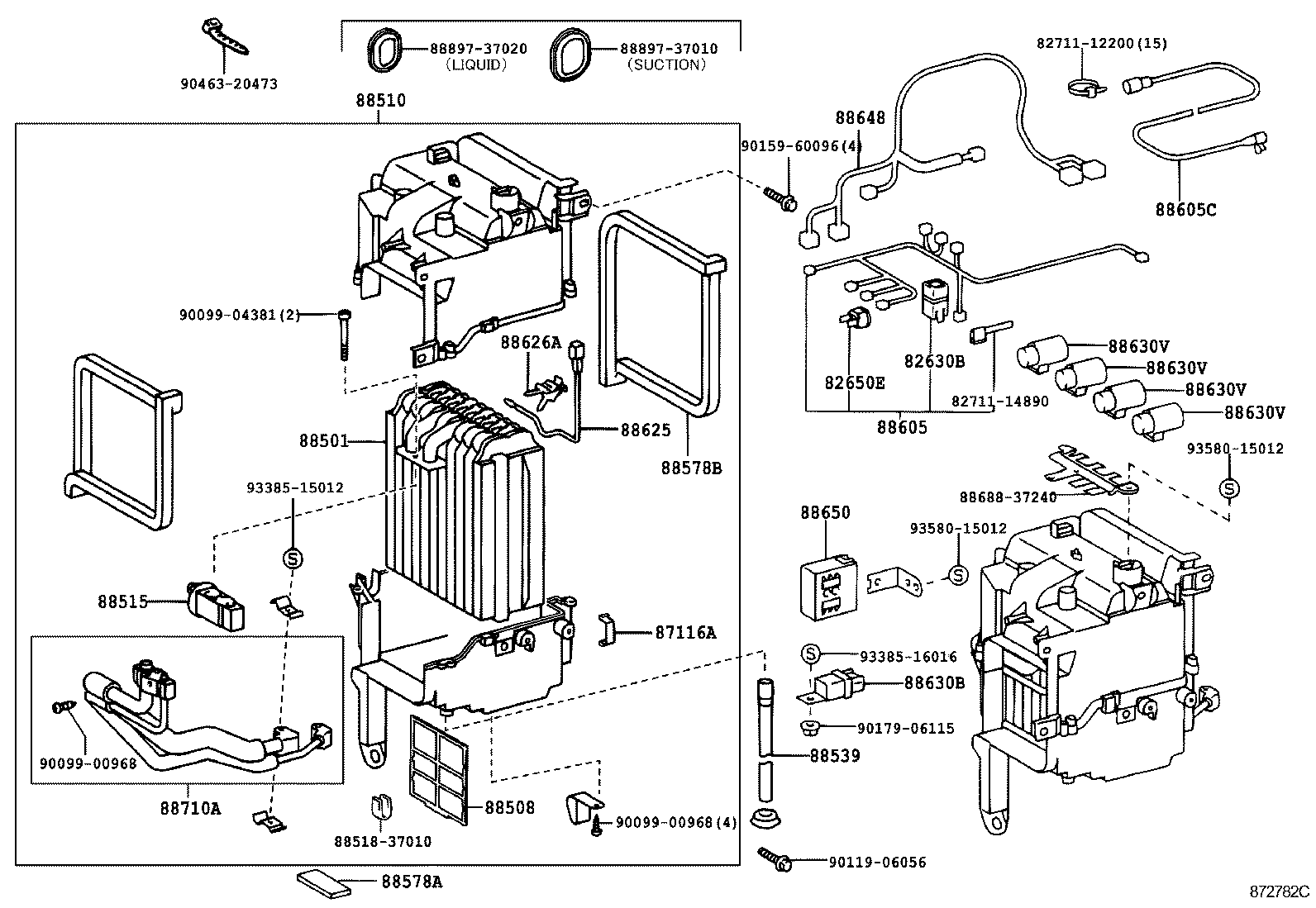  DYNA 150 TOYOACE G15 |  HEATING AIR CONDITIONING COOLER UNIT