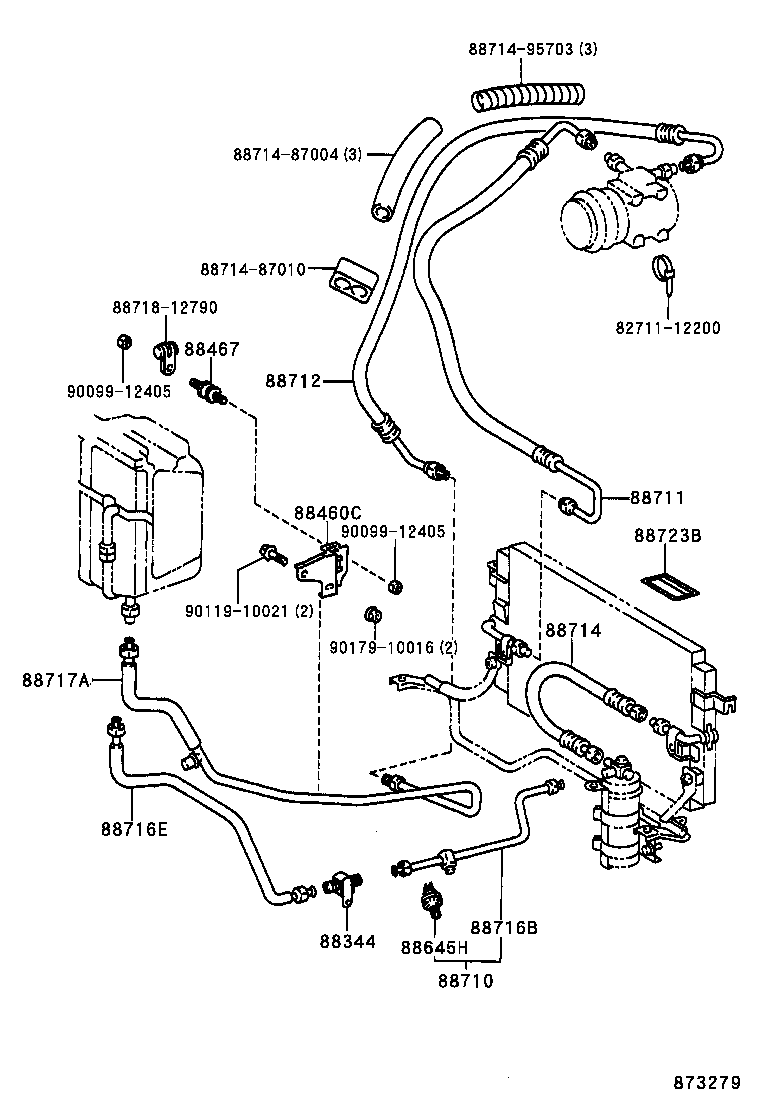  LITE TOWNACE TRUCK |  HEATING AIR CONDITIONING COOLER PIPING