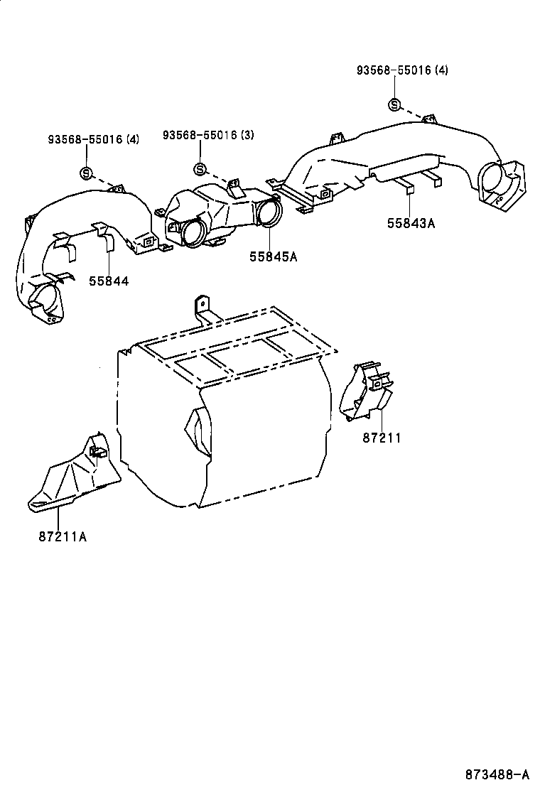  CELICA |  HEATING AIR CONDITIONING CONTROL AIR DUCT