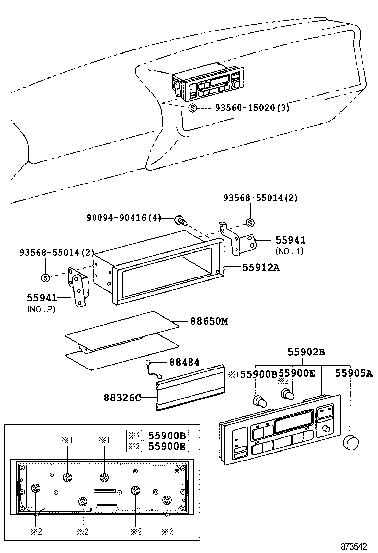 HIACE REGIUSACE | HEATING AIR CONDITIONING CONTROL AIR DUCT