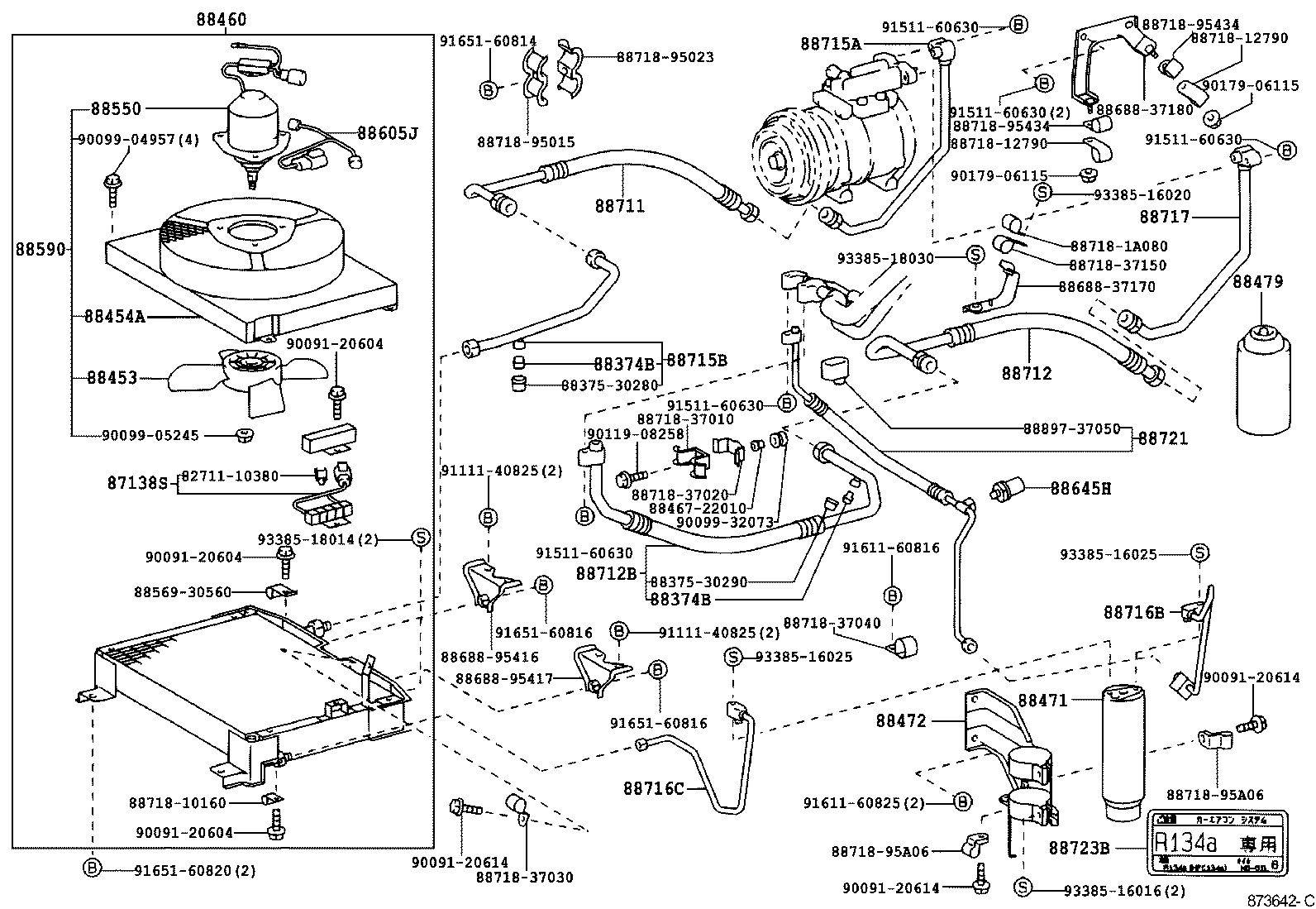  DYNA 200 TOYOACE G25 |  HEATING AIR CONDITIONING COOLER PIPING