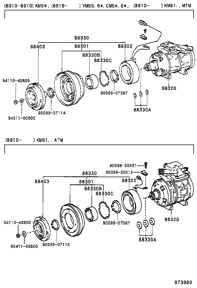  LITE TOWNACE TRUCK |  HEATING AIR CONDITIONING COMPRESSOR