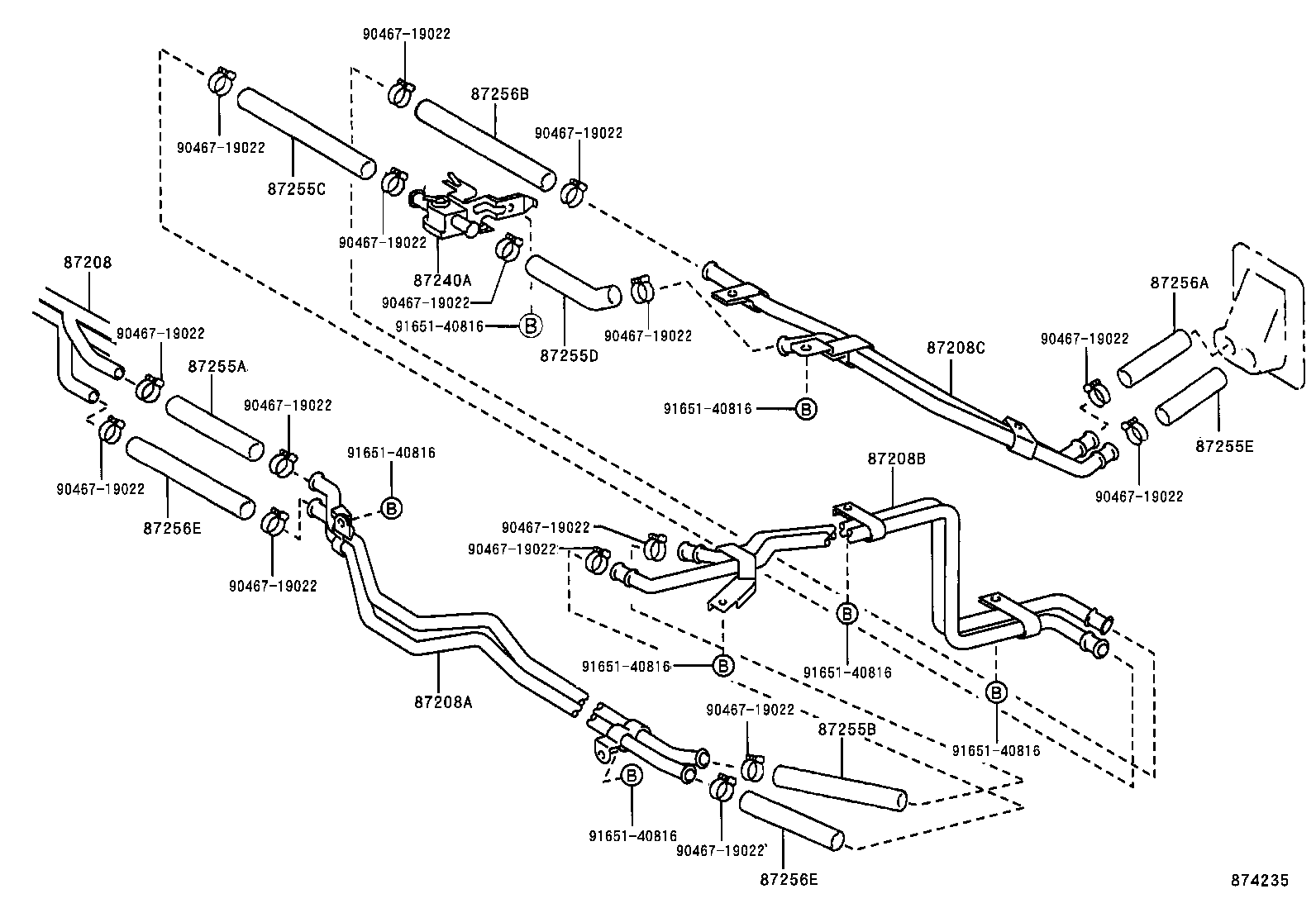  HIACE REGIUSACE |  HEATING AIR CONDITIONING WATER PIPING