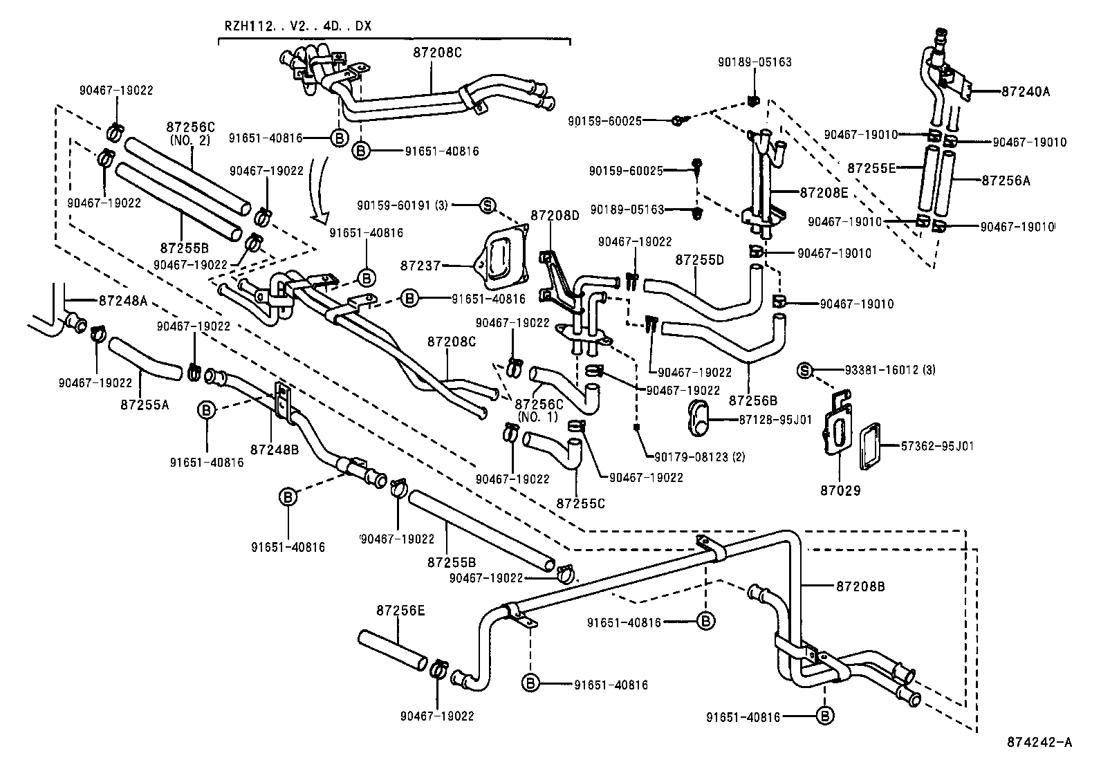  HIACE REGIUSACE |  HEATING AIR CONDITIONING WATER PIPING