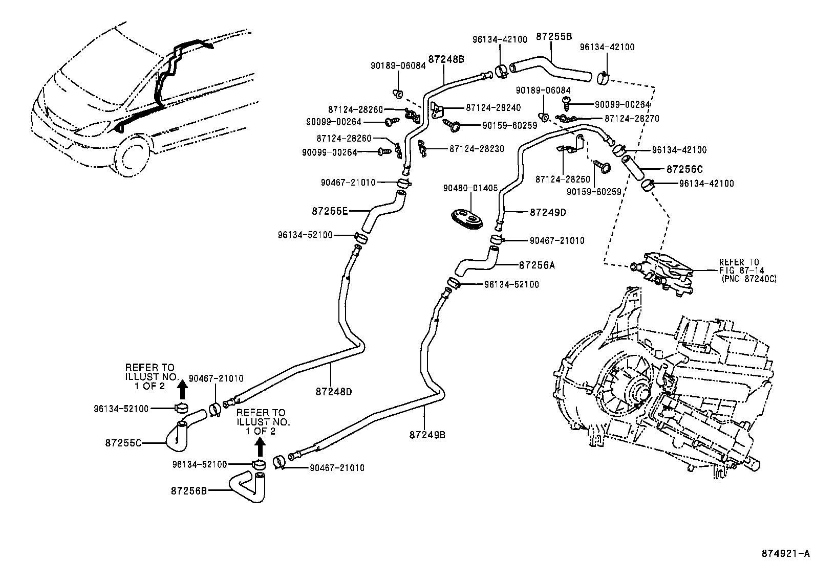  ESTIMA HYBRID |  HEATING AIR CONDITIONING WATER PIPING