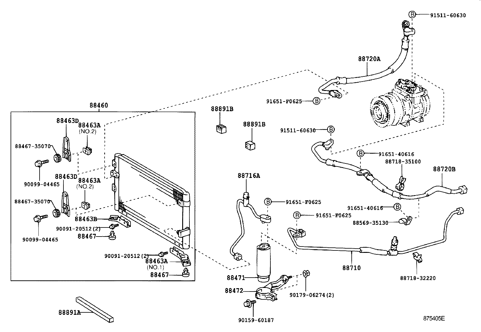  HILUX |  HEATING AIR CONDITIONING COOLER PIPING