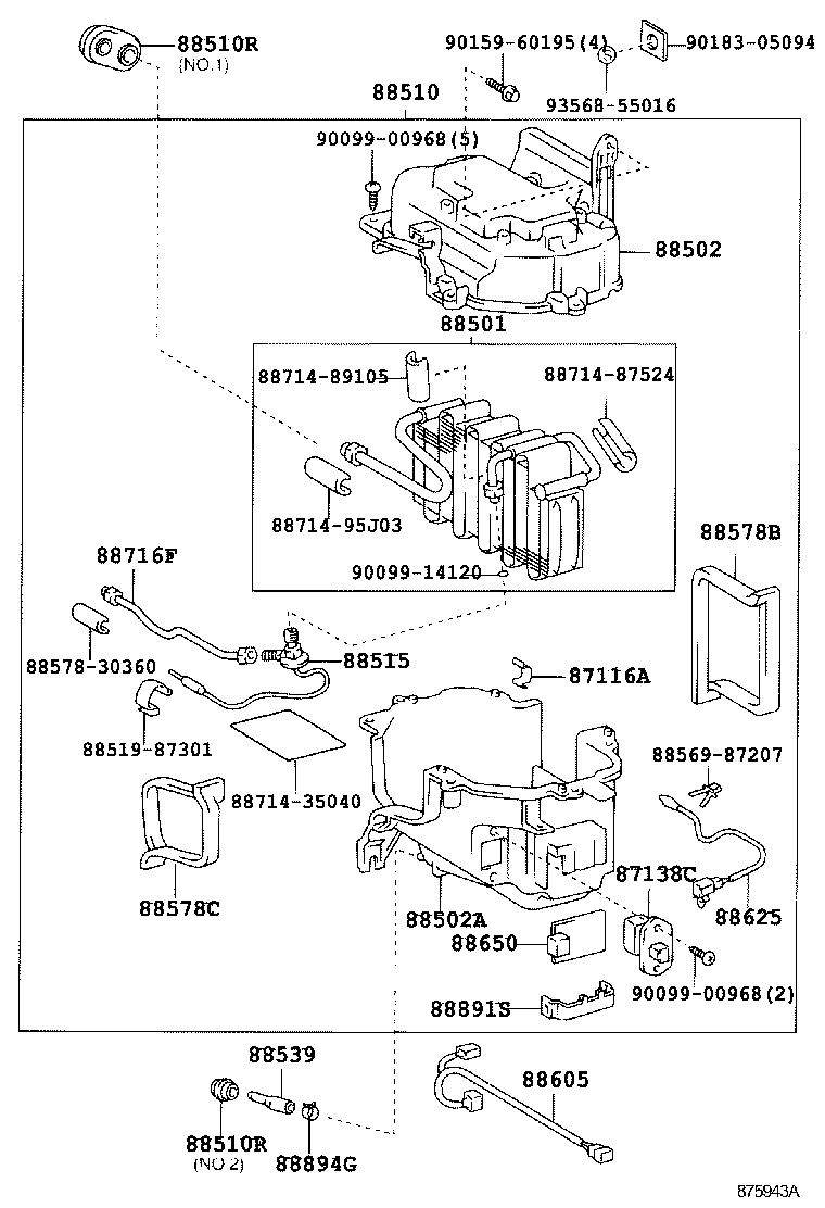  HILUX |  HEATING AIR CONDITIONING COOLER UNIT