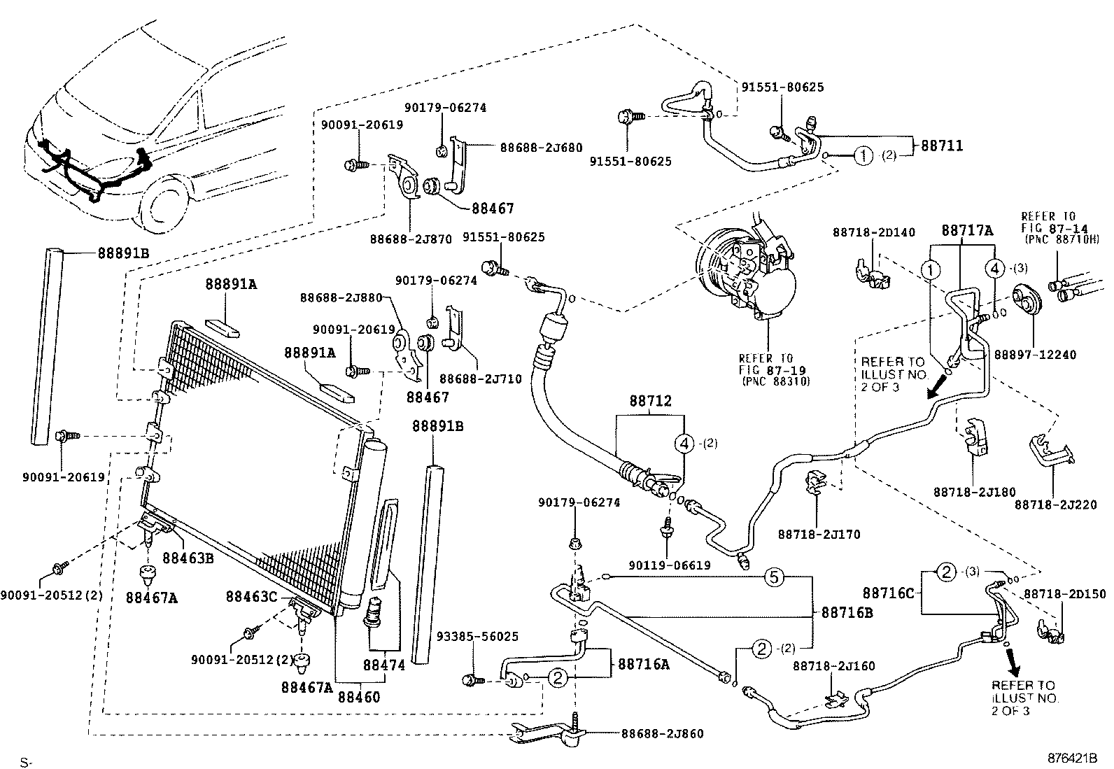  ESTIMA HYBRID |  HEATING AIR CONDITIONING COOLER PIPING