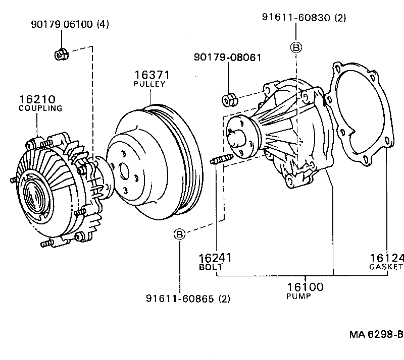  LITE TOWNACE TRUCK |  WATER PUMP