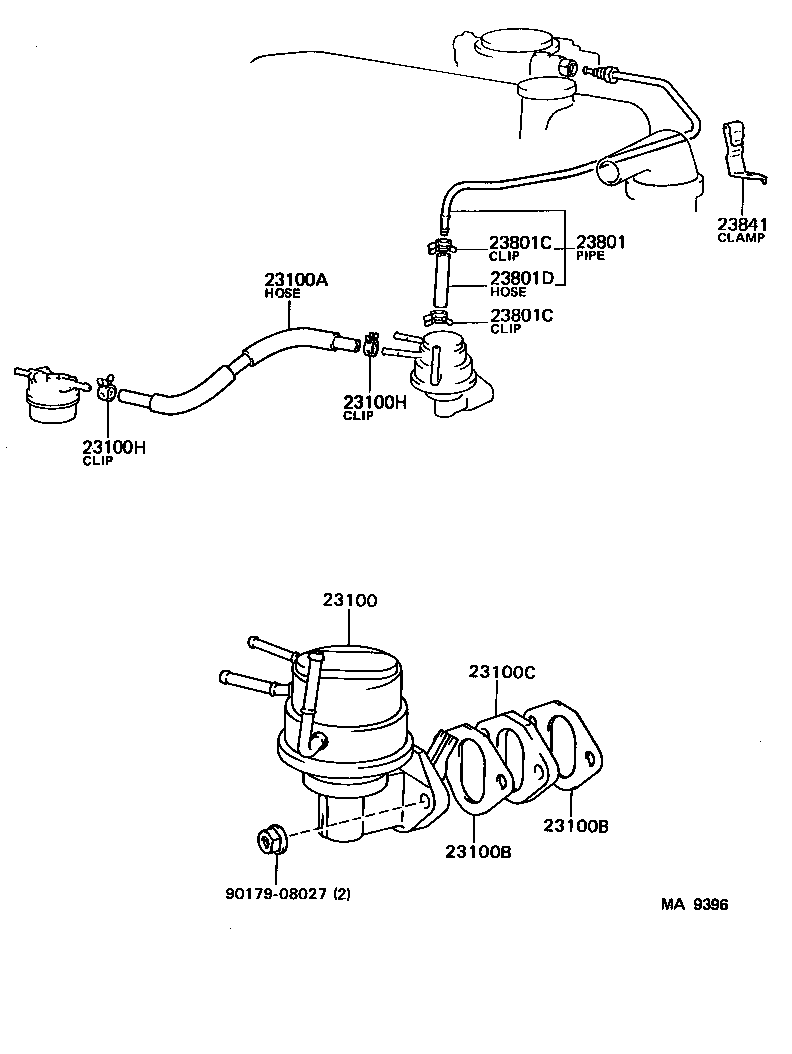  LITE TOWNACE TRUCK |  FUEL PUMP PIPE